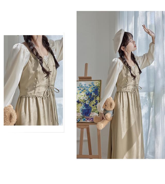 ワンピース シック ヴィンテージ ヴィンテージファッション 袖あり