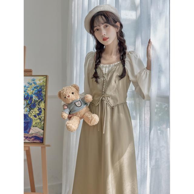 ワンピース シック ヴィンテージ ヴィンテージファッション 襟付き 袖あり フォーマル フレンチレトロ フレンチ レトロ かわいい 大人可愛い きれいめ シンプル カジュアル 大人 上品 おしゃれ お洒落 かっこいい レトロ アジアン エスニック エキゾチック 大人可愛い ワンピース シック ヴィンテージ ヴィンテージファッション 袖あり