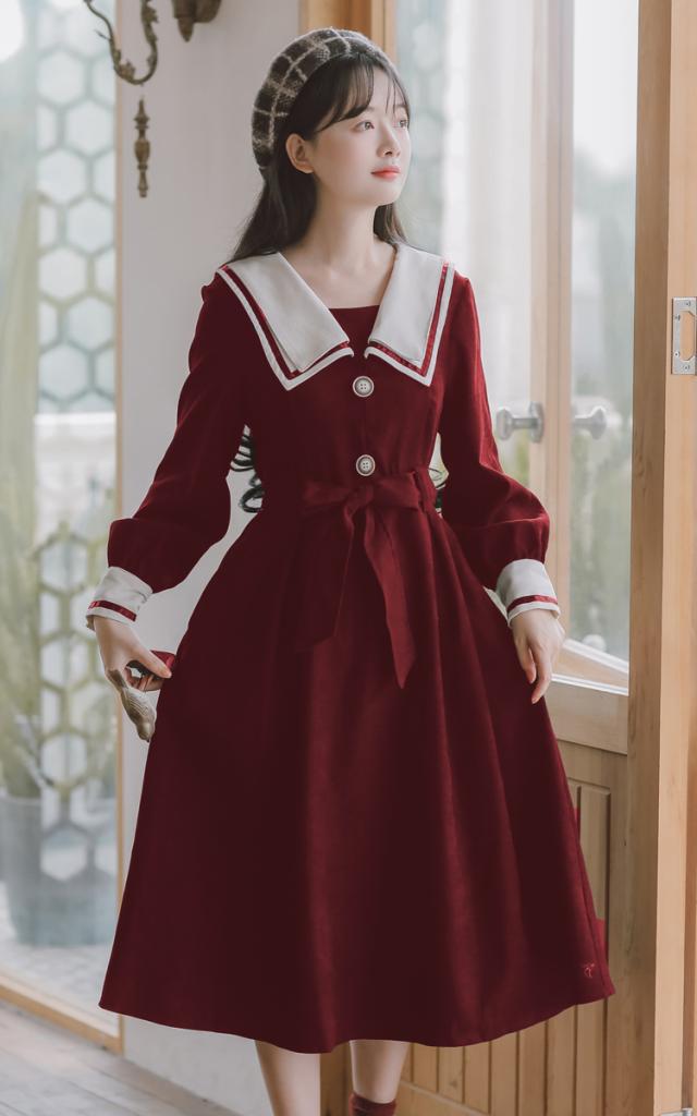 ワンピース シック 襟付き ヴィンテージ ヴィンテージファッション 襟