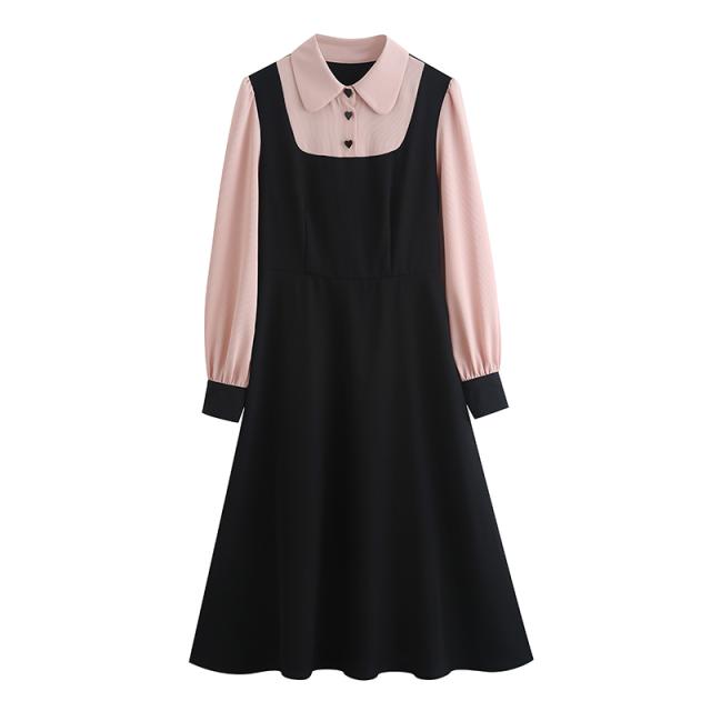 ワンピース ロングワンピース 袖あり 長袖 かわいい 大人可愛い きれい