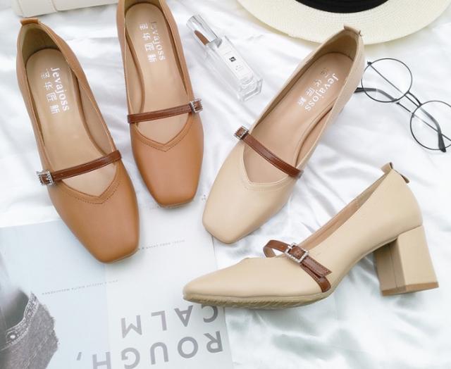 メリージェーンパンプス レディースシューズ 5cmヒール ミドルヒール ストラップ 美脚 かわいい 大人可愛い きれいめ カジュアル お洒落 レトロ フォーマル きちんと感 ガーリー オールシーズン 10代 20代 30代 40代 レディース 女性用 ママ オフィス OL 通勤 学生 通学