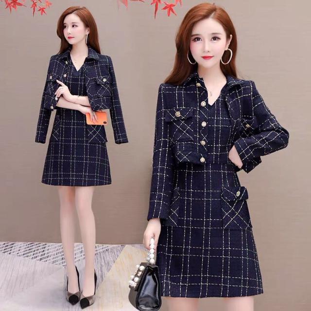 セットアップ ジャケット ワンピース ミニ丈 膝上 長袖 ノースリーブ 襟付き Vネック Aライン ポケット ハイウエスト 前開き ツイード 2点セット ツーピース かわいい 大人可愛い きれいめ 上品 おしゃれ 大人女子 主役級 存在感 無地 柄 チェック柄 春 秋 10代 20代