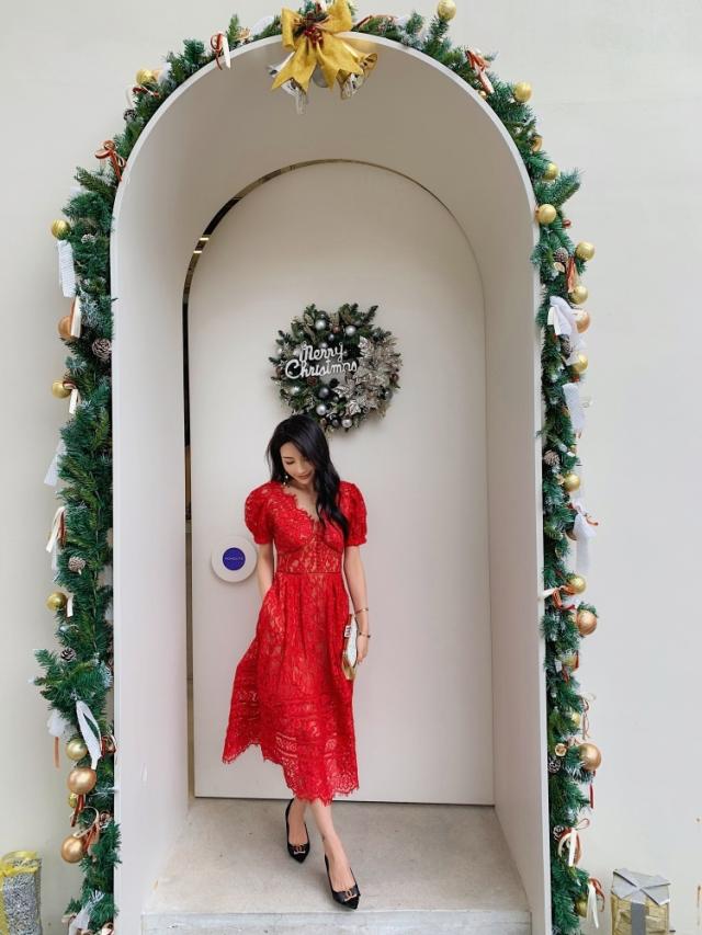 レース使いワンピース ドレス ワンピース Aラインドレス ワンピドレス