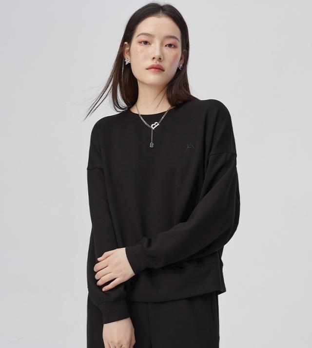 トップス プルオーバー トレーナー スウェット 袖あり 長袖 ラウンド