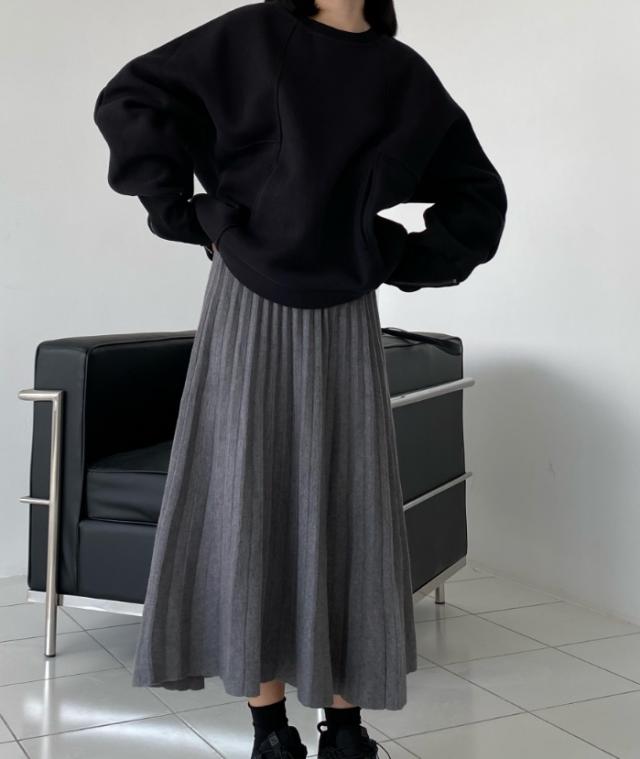 トップス プルオーバー トレーナー 長袖 萌袖 ラウンドネック