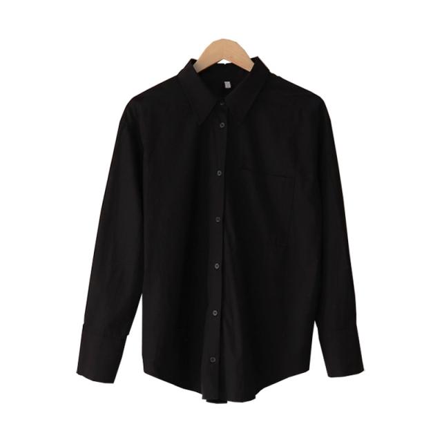 シャツ 長袖 襟付き 綿 シンプル カジュアル かっこいい こなれ感 ラフ