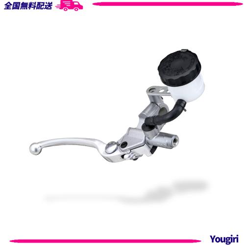 デイトナ(Daytona) NISSIN(ニッシン) バイク用 ブレーキマスターシリンダー 横型 14mm シルバーボディ/バフクリアーレバー 61741
