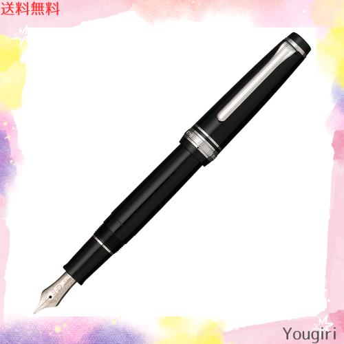 セーラー万年筆 万年筆 プロフェッショナルギア スリム 銀 ブラック 中字 11-1222-420