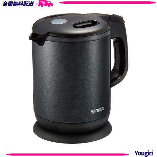 タイガー魔法瓶(TIGER) 電気ケトル 湯沸かし ステンレス わく子 0.8L 転倒お湯漏れ防止 カラ炊き防止 蒸気レス パールブラック PCH-G080Kの通販は 7,325円