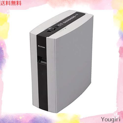 アイリスオーヤマ 細密シュレッダー 家庭用 マイクロクロスカット 細断枚数5枚 連続使用5分 静音 CD/DVD/カード対応 ダストボックス10L P