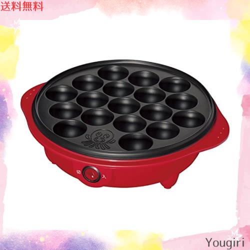 [山善] たこ焼き器 18個焼き レッド OP-S18(R) 4,782円