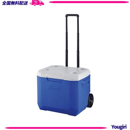 コールマン(Coleman) クーラーボックス ホイールクーラー 60QT 容量約56L ブルー/ホワイト 2000027863