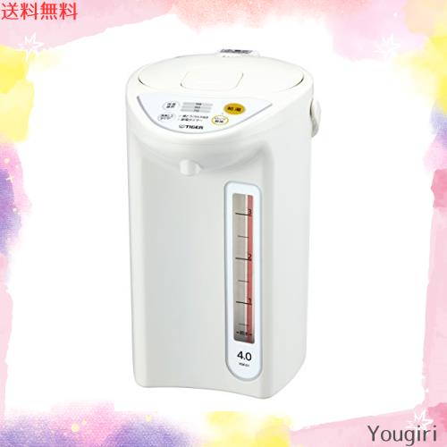 タイガー 魔法瓶 マイコン 電気 ポット 4L ホワイト PDR-G401-W Tiger
