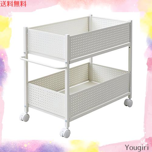 山善 押入れ(クローゼット)収納 ラック 幅38×奥行75×高さ64.5cm 取っ手