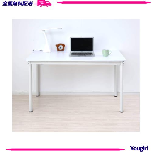 [山善] デスク パソコンデスク 幅120×奥行60×高さ70cm 【耐荷重80kg】 傷や汚れに強い天板 角が丸い 組立品 オフホワイト/アイボリー M 9,025円