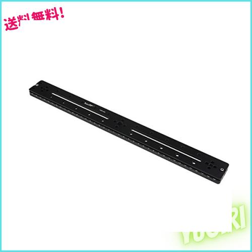 Haoge HQR-400 400mm多目的デュアル溝ロングクイックリリース・エクステンダーレール スライディングプレート カメラ三脚用 ボールヘッドの通販は
