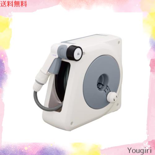 タカギ(takagi) ホース ホースリール かんたん接続 マーキュリーIIツイスター 20m 巻き取りやすい モノトーン RT620SK | 限定 タカギ(takagi) ホース ホースリール