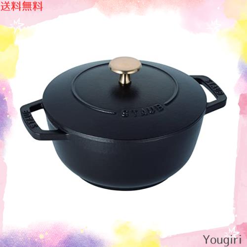 ストウブ　Staub Wa-NABE M ブラック 18cm 楽天市場】【公式】【生涯保証】 ストウブ ワナベ M ブラック 18cm