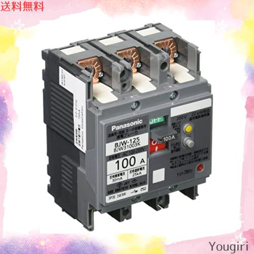 パナソニック(Panasonic) 漏電ブレーカ BJW-125型 3P3E OC付 100A 30mA 