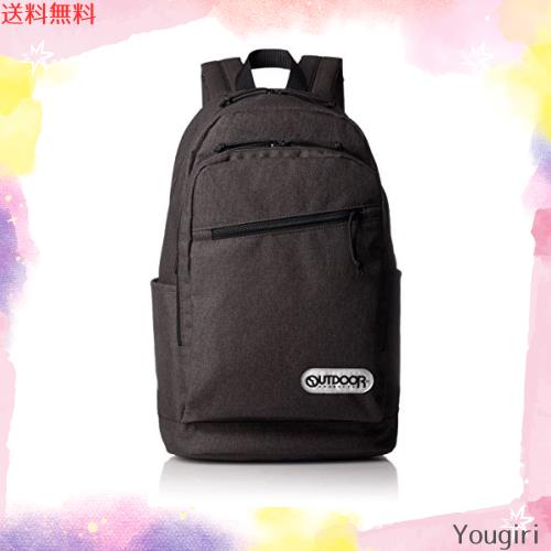 アウトドアプロダクツ リュック ヘザーテクス 杢 A4収納 PC収納 大容量 19リットル 60.ブラック アウトドアプロダクツ] リュック ヘザーテクス 杢 A4収納 PC