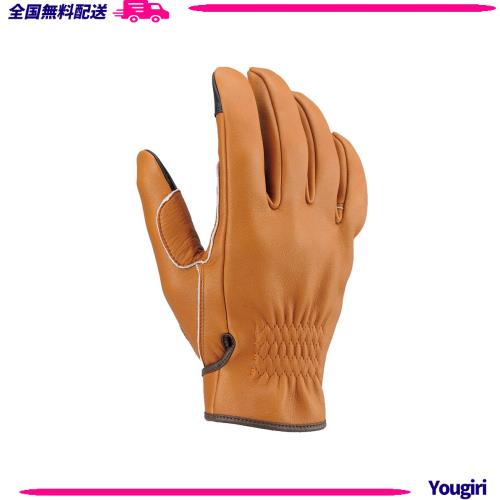 デイトナ(Daytona) 極上プレミアム バイク用 グローブ 春夏秋冬 本革(牛革) 日本製 内縫いガンカット ショート HBG-037 チェスナット Mサ