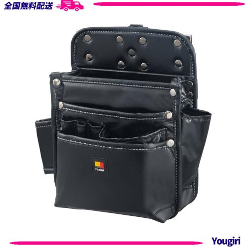 タジマ セフシステム 着脱式腰袋 釘袋3段大 水気に強い高密度ナイロン SFKBN-KG3L 着脱楽々 ベルトに後から装着可能 腰道具の組み換えが