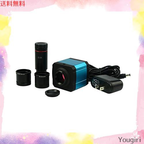 HAYEAR 14MP HDMI 1080P HD USB デジタル業界顕微鏡カメラ TFカード ビデオレコーダー 0.5X Cマウント 接眼レンズ30mm/30.5mmアダプターの通販は