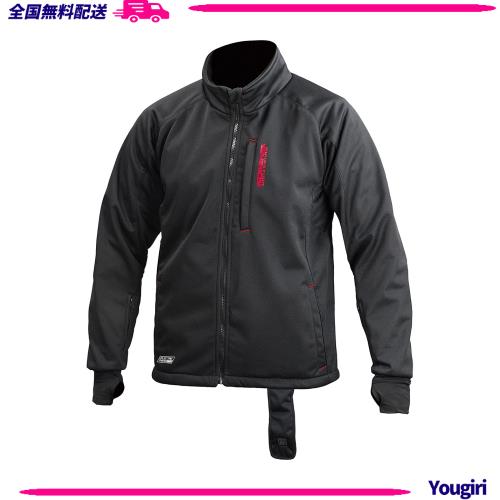 [KOMINE] バイク用 エレクトリックインナージャケット12V EK-106 1180 秋冬春向け 防風 電熱 08-106 メンズ Black M