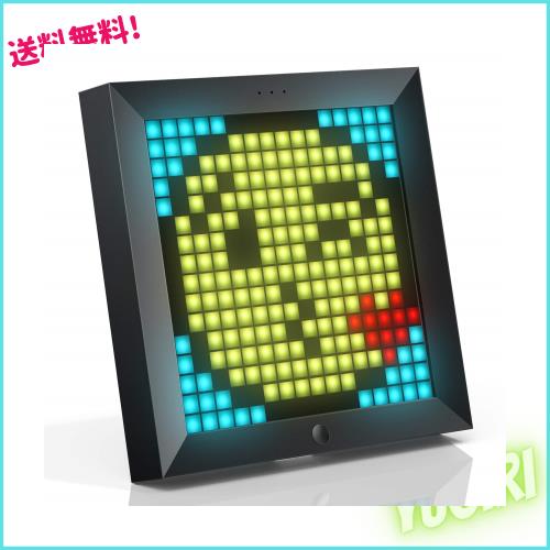 Divoom Pixoo デジタルフレーム16*16ピクセルフォトフレーム備えたデジタルフォトフレーム？楽しいピクセルアニメーション用の電話APPコン