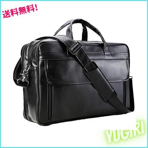 [Masa Kawa] 雅革 ビジネスバッグ メンズ 本革 牛革 2way a4対応 防水 15.6インチPCバッグ 大容量 通勤 出張 ブラックの通販は