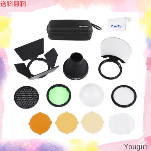 GODOX AK-R1 丸形フラッシュヘッドアクセサリーキット GODOX V1 AD100Proスピードライトおよび AD200 AD200Pro H200Rフラッシュヘッド用
