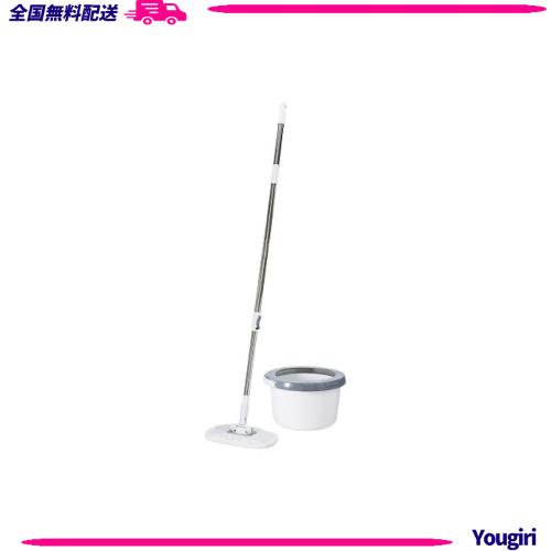 アズマ 回転モップ トルネードプラス角型セット モップ拭き幅約26cmモップ長さ約108~131cmバケツ直径約33cmバケツ高さ約21cm ホワイト 進