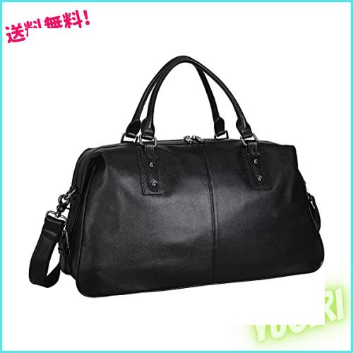 雅革 ボストンバッグ メンズ 本革 牛革 2WAY 機内持ち込み 底鋲付き 防水 軽量 大容量 手提げ鞄 レザー 出張 旅行 トラベル スポーツ 修の通販は