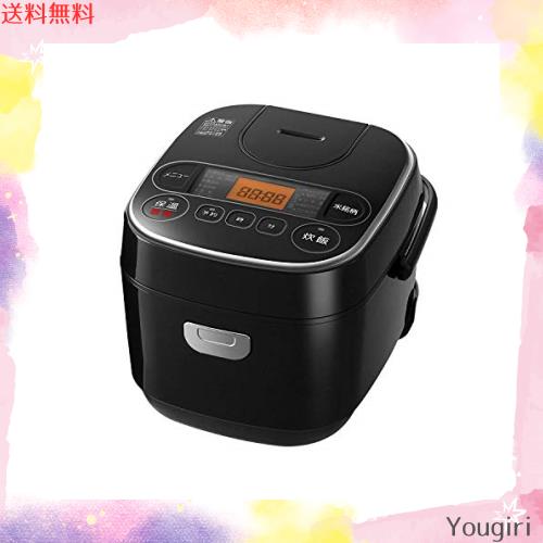 アイリスオーヤマ 炊飯器 マイコン式 3合 極厚銅釜 銘柄炊き分け機能付き ブラック Smart Basic RC-MA30AZ-B