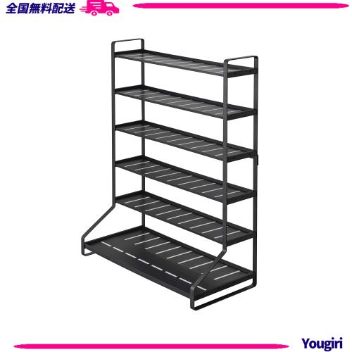 山崎実業(Yamazaki) ミニカー＆レールトイラック ブラック 約W51XD24XH65cm タワー コレクションスタンド 両面仕様 5019の通販は 12,223円