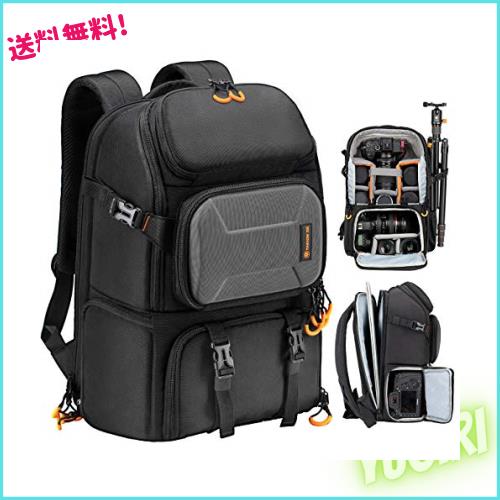 [TARION] PBL カメラバッグ サイドアクセス 一眼レフカメラパック 大容量 14.6L 小物収納 カメラリュック バックパック 撥水加工 盗難防の通販は