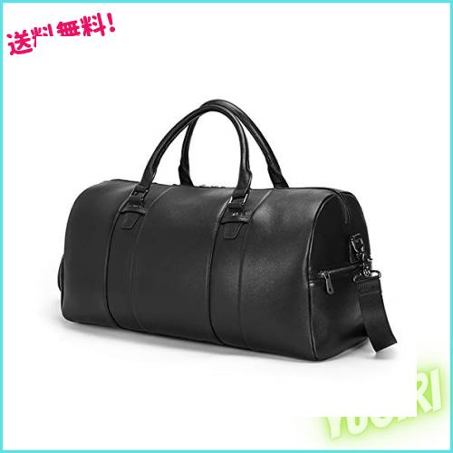 雅革 ボストンバッグ メンズ 本革 牛革 2WAY 機内持ち込み 底鋲付き 防水 軽量 大容量 手提げ鞄 レザー 出張 旅行 トラベル スポ