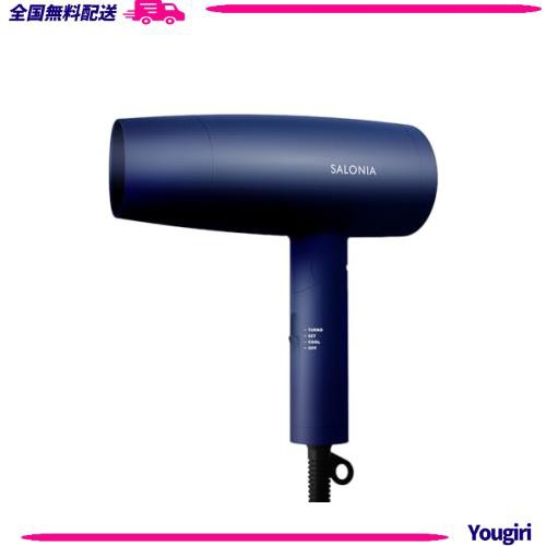 SALONIA サロニア スピーディーイオン ドライヤー 大風量 速乾 軽量 マイナスイオン ヘアドライヤー SL-013NV ネイビーの通販は