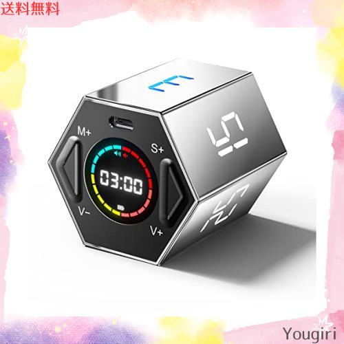 【TickTime・新時代のデジタルタイマー】 正六角柱 ポモドーロ タイマー キッチンタイマー キューブタイマー 勉強 会議 スポーツテストの通販は 6,889円