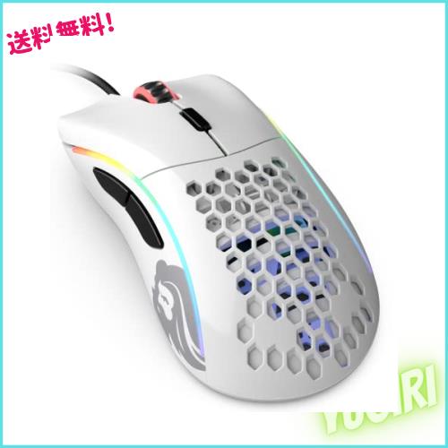 Glorious グロリアス モデルd ゲーミングマウス白 光る マウス 軽量 エルゴノミクス RGB 光る6個プログラムボタン DPI 12 pc 小型 ゲームの通販は