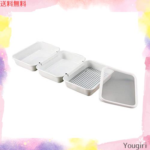 富士ホーロー よくばりシリーズ よくばりバット 5点セット ホワイトの通販は