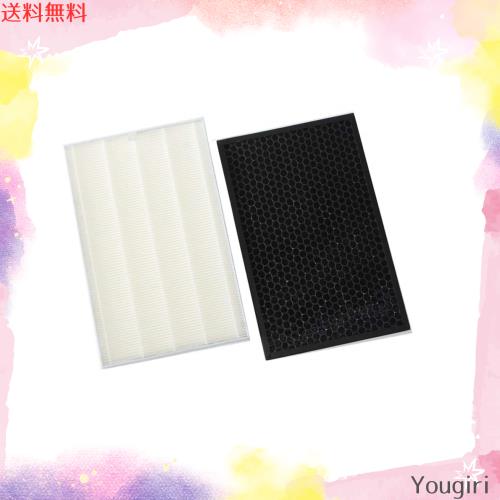 TOMIROAD 交換用集じんフィルター HEPAフィルターFZ-D70HF と 脱臭フィルター FZ-F70DF 加湿空気清浄機用 1セット 432Nの通販は 4,635円