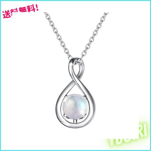 Agvana ネックレス レディース 天然石 ムーンストーン 6月 誕生石 しずくモチーフ シルバー925 クリスマス ホワイトデー お返し 誕生日