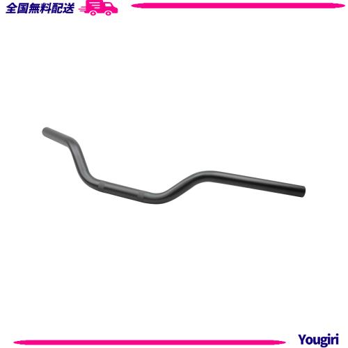 キジマ (kijima) バイク ハンドル レブル250・S/500 65mmバック φ25.4 スチール製ブラック仕上げ(マットブラック) HONDA 204-3387