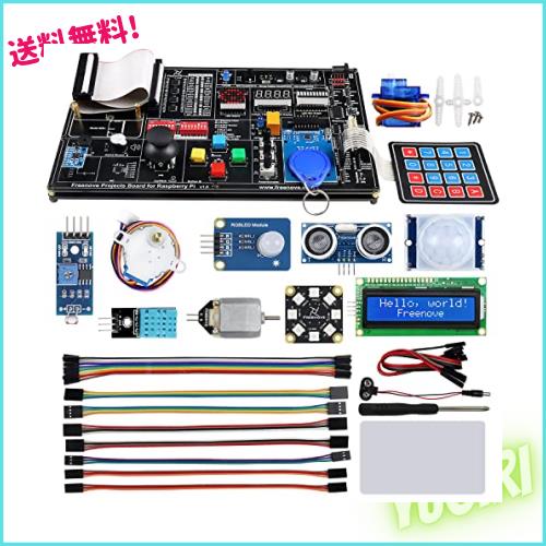 Freenove プロジェクト キット Raspberry Pi 4 B 3 B+ 400、Python C Java スクラッチ コード、607 ページの詳細なチュートリアル、102 7,361円