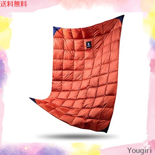 OneTigris ダウンブランケット 195cm？135cm マルチブランケット 防寒 キャンプ アウトドア ひざ掛け 掛け布団 車中泊 超軽量 テント用キ