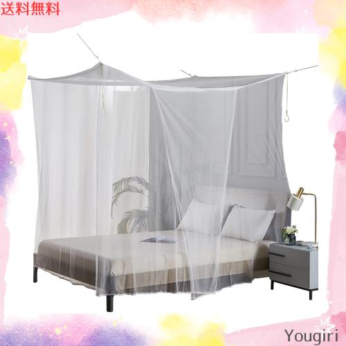 特大 蚊帳 選べる 4m 10畳 か 3m 6畳 大きい キング サイズ キャンプ アウトドア ベビー ムカデ 防虫 対策 モスキート ネット 四角 大型 の通販は 5,541円