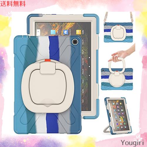縦置き 横置き Fire HD 10 Plus 2021年型 ケース Fire HD 10 カバー 360度回転 持ち手付き 斜め掛け ショルダーベルト 肩掛け ストラップの通販は 5,278円
