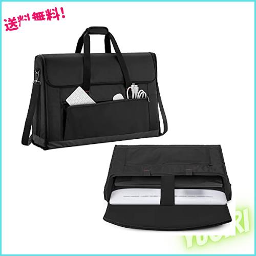 Trunab LCD用キャリングバッグ 27インチ用 LCD用（液晶ディスプレイ）トートバッグ ポケット付き ハンドル付きバッグ ブラックの通販は 7,985円