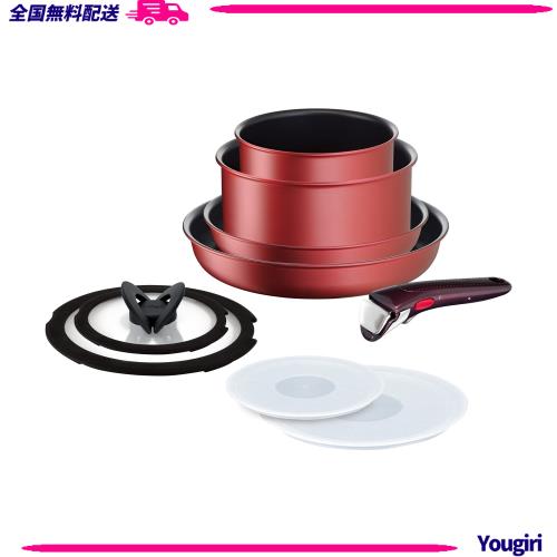 ティファール 取っ手のとれる 鍋 フライパンセット 9点セット IH ガス火対応 PFOAなどの有害物質不使用 「インジニオ･ネオ IHルージュ･アの通販は 18,066円